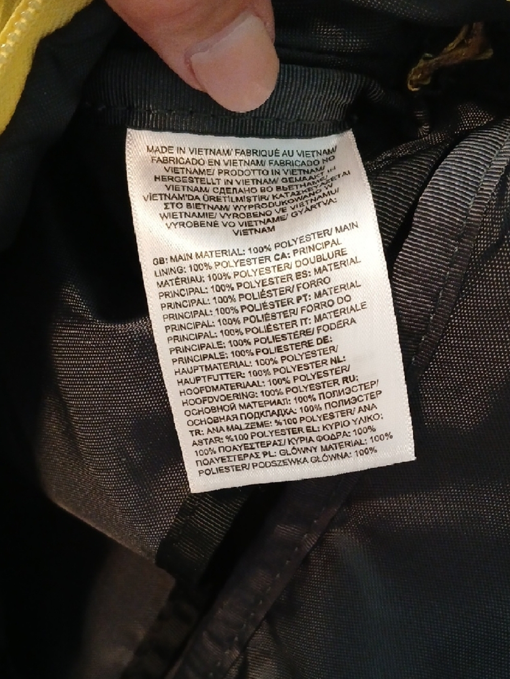 The North Face Bright Yellow Waist Pack with Front Logo - Picture 4 of 6
